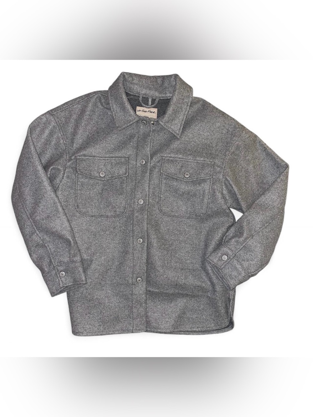 Free People button up shirt jacket shacket size small.